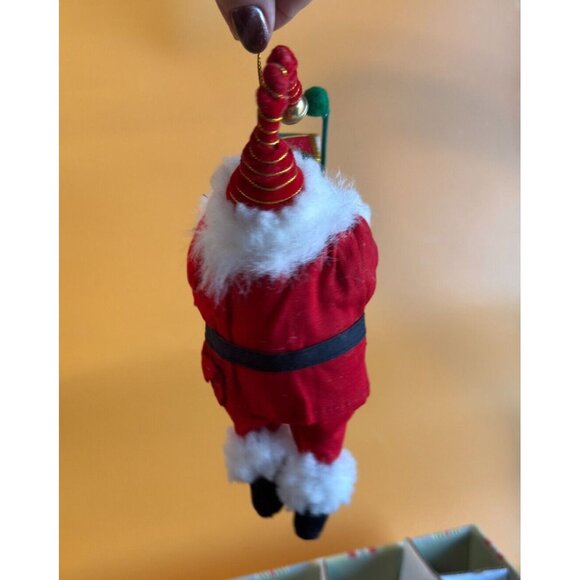 Vintage Kurt Adler Marching Band Drummer Santa Claus Stuffed Christmas Ornament - Picture 4 of 9